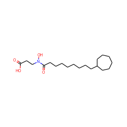 O=C(O)CCN(O)C(=O)CCCCCCCCC1CCCCCC1 ZINC000096284018