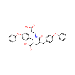O=C(O)CCNC(=O)[C@H](Cc1ccc(Oc2ccccc2)cc1)C[C@@H](Cc1ccc(Oc2ccccc2)cc1)C(=O)O ZINC000029413763