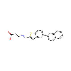 O=C(O)CCNCc1cc2cc(-c3ccc4ccccc4c3)ccc2s1 ZINC001772581327