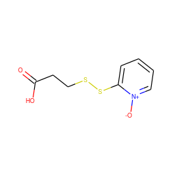 O=C(O)CCSSc1cccc[n+]1[O-] ZINC000045167604