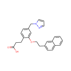 O=C(O)CCc1ccc(Cn2cccn2)cc1OCCc1ccc2ccccc2c1 ZINC000034340893