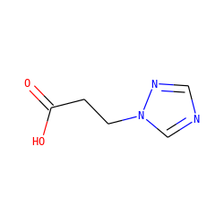 O=C(O)CCn1cncn1 ZINC000000128315