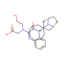 O=C(O)CN(CCO)c1nc2ccccc2n([C@@H]2C[C@@H]3CC[C@H](C2)N3C2CCCCCCC2)c1=O ZINC000114710889