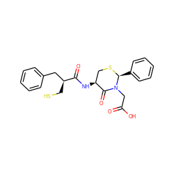 O=C(O)CN1C(=O)[C@@H](NC(=O)[C@@H](CS)Cc2ccccc2)CS[C@H]1c1ccccc1 ZINC000026285347