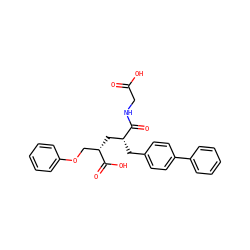 O=C(O)CNC(=O)[C@H](Cc1ccc(-c2ccccc2)cc1)C[C@@H](COc1ccccc1)C(=O)O ZINC000003824995