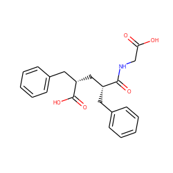 O=C(O)CNC(=O)[C@H](Cc1ccccc1)C[C@@H](Cc1ccccc1)C(=O)O ZINC000026508119