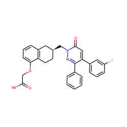 O=C(O)COc1cccc2c1CC[C@H](Cn1nc(-c3ccccc3)c(-c3cccc(F)c3)cc1=O)C2 ZINC000299857238