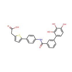 O=C(O)Cc1ccc(-c2ccc(NC(=O)c3cccc(-c4ccc(O)c(O)c4O)c3)cc2)s1 ZINC000036080017