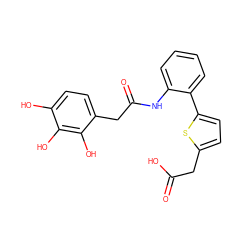 O=C(O)Cc1ccc(-c2ccccc2NC(=O)Cc2ccc(O)c(O)c2O)s1 ZINC000035275866