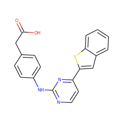 O=C(O)Cc1ccc(Nc2nccc(-c3cc4ccccc4s3)n2)cc1 ZINC000028563525