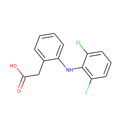 O=C(O)Cc1ccccc1Nc1c(F)cccc1Cl ZINC000026395789