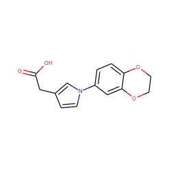 O=C(O)Cc1ccn(-c2ccc3c(c2)OCCO3)c1 ZINC000028825663