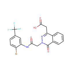 O=C(O)Cc1nn(CC(=O)Nc2cc(C(F)(F)F)ccc2Br)c(=O)c2ccccc12 ZINC000000599189