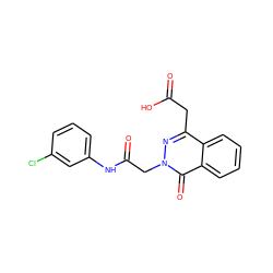 O=C(O)Cc1nn(CC(=O)Nc2cccc(Cl)c2)c(=O)c2ccccc12 ZINC000003796814