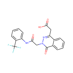 O=C(O)Cc1nn(CC(=O)Nc2ccccc2C(F)(F)F)c(=O)c2ccccc12 ZINC000000599190