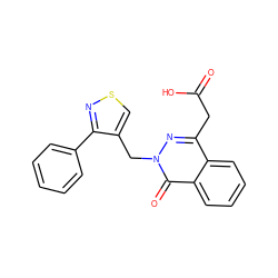 O=C(O)Cc1nn(Cc2csnc2-c2ccccc2)c(=O)c2ccccc12 ZINC000013449079