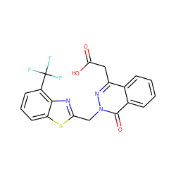 O=C(O)Cc1nn(Cc2nc3c(C(F)(F)F)cccc3s2)c(=O)c2ccccc12 ZINC000013860740