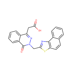 O=C(O)Cc1nn(Cc2nc3c(ccc4ccccc43)s2)c(=O)c2ccccc12 ZINC000013860764