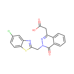 O=C(O)Cc1nn(Cc2nc3cc(Cl)ccc3s2)c(=O)c2ccccc12 ZINC000013860744