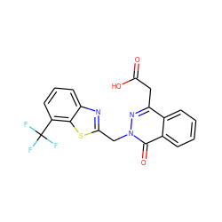 O=C(O)Cc1nn(Cc2nc3cccc(C(F)(F)F)c3s2)c(=O)c2ccccc12 ZINC000013860761