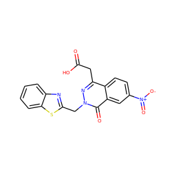 O=C(O)Cc1nn(Cc2nc3ccccc3s2)c(=O)c2cc([N+](=O)[O-])ccc12 ZINC000013860793