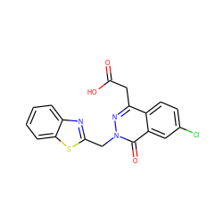 O=C(O)Cc1nn(Cc2nc3ccccc3s2)c(=O)c2cc(Cl)ccc12 ZINC000013860789