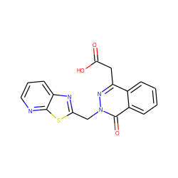 O=C(O)Cc1nn(Cc2nc3cccnc3s2)c(=O)c2ccccc12 ZINC000013860787