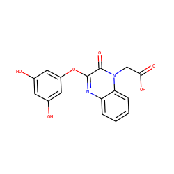 O=C(O)Cn1c(=O)c(Oc2cc(O)cc(O)c2)nc2ccccc21 ZINC000473086010
