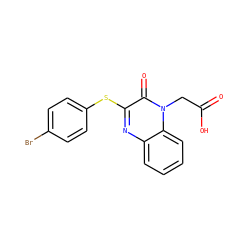 O=C(O)Cn1c(=O)c(Sc2ccc(Br)cc2)nc2ccccc21 ZINC000299869526
