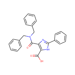 O=C(O)c1[nH]c(-c2ccccc2)nc1C(=O)N(Cc1ccccc1)Cc1ccccc1 ZINC000064526495