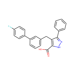 O=C(O)c1[nH]nc(-c2ccccc2)c1Cc1cccc(-c2ccc(F)cc2)c1 ZINC000095552329