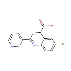 O=C(O)c1cc(-c2cccnc2)nc2ccc(Br)cc12 ZINC000000068136