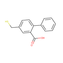 O=C(O)c1cc(CS)ccc1-c1ccccc1 ZINC000095573660