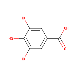 O=C(O)c1cc(O)c(O)c(O)c1 ZINC000000001504