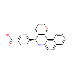 O=C(O)c1ccc([C@@H]2Nc3ccc4ccccc4c3[C@H]3OCCC[C@H]32)cc1 ZINC000013979832