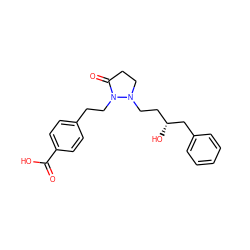 O=C(O)c1ccc(CCN2C(=O)CCN2CC[C@@H](O)Cc2ccccc2)cc1 ZINC000028962053