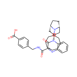 O=C(O)c1ccc(CNC(=O)c2nc3ccccc3n([C@@H]3C[C@@H]4CC[C@H](C3)N4C3CCCCCCC3)c2=O)cc1 ZINC000114713231