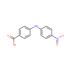 O=C(O)c1ccc(Nc2ccc([N+](=O)[O-])cc2)cc1 ZINC000004773722