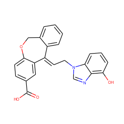 O=C(O)c1ccc2c(c1)/C(=C/Cn1cnc3c(O)cccc31)c1ccccc1CO2 ZINC000100641921