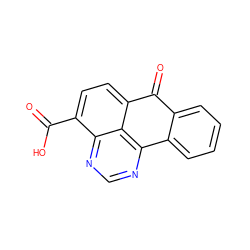 O=C(O)c1ccc2c3c(ncnc13)-c1ccccc1C2=O ZINC000000335846