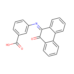 O=C(O)c1cccc(/N=C2\C(=O)c3ccccc3-c3ccccc32)c1 ZINC000103194050