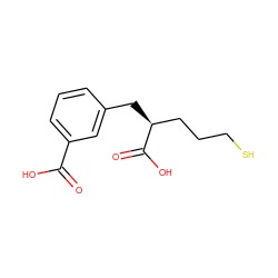 O=C(O)c1cccc(C[C@@H](CCCS)C(=O)O)c1 ZINC000003817996