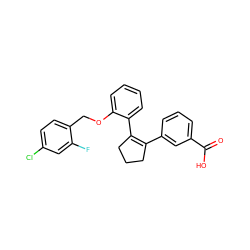 O=C(O)c1cccc(C2=C(c3ccccc3OCc3ccc(Cl)cc3F)CCC2)c1 ZINC000028819237