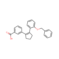 O=C(O)c1cccc(C2=C(c3ccccc3OCc3ccccc3)CCC2)c1 ZINC000028819230