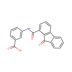 O=C(O)c1cccc(NC(=O)c2cccc3c2C(=O)c2ccccc2-3)c1 ZINC000000075209