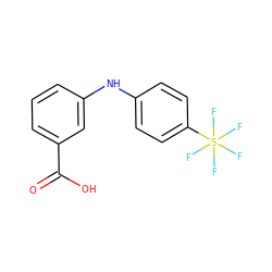 O=C(O)c1cccc(Nc2ccc(S(F)(F)(F)(F)F)cc2)c1 ZINC000473125578