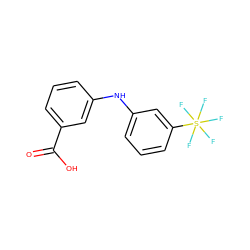 O=C(O)c1cccc(Nc2cccc(S(F)(F)(F)(F)F)c2)c1 ZINC000473121090