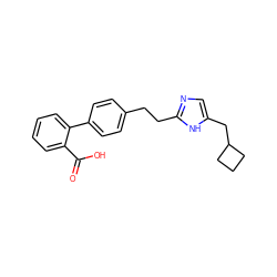 O=C(O)c1ccccc1-c1ccc(CCc2ncc(CC3CCC3)[nH]2)cc1 ZINC000049036215