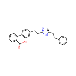 O=C(O)c1ccccc1-c1ccc(CCc2ncc(CCc3ccccc3)[nH]2)cc1 ZINC000049054313