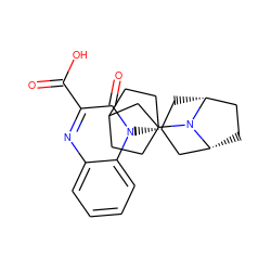 O=C(O)c1nc2ccccc2n([C@@H]2C[C@@H]3CC[C@H](C2)N3C23CCC(CC2)C3)c1=O ZINC000114765030